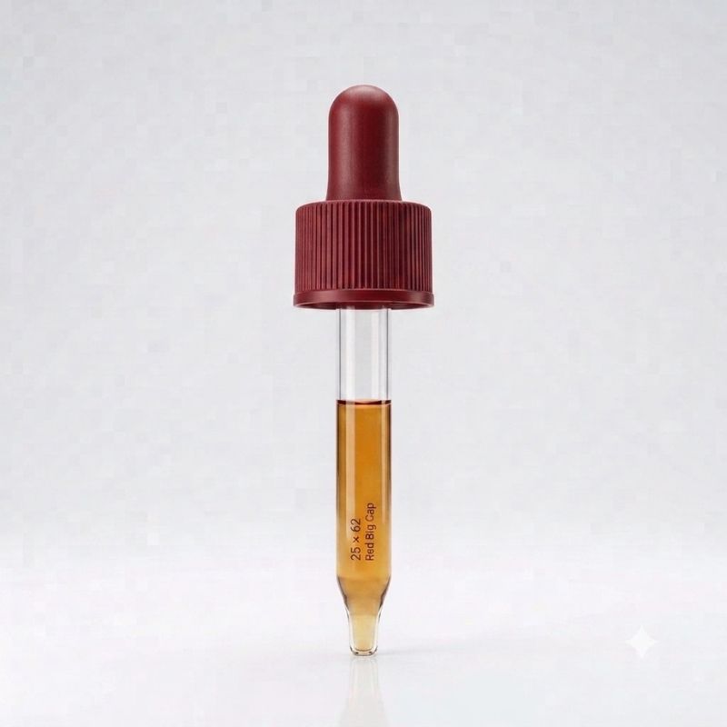 25 x 62 red big cap medical dropper